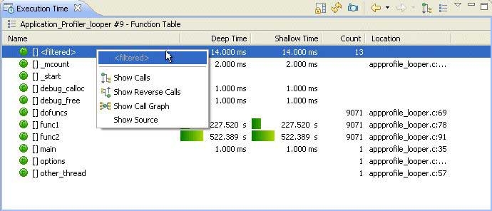 Show Table mode